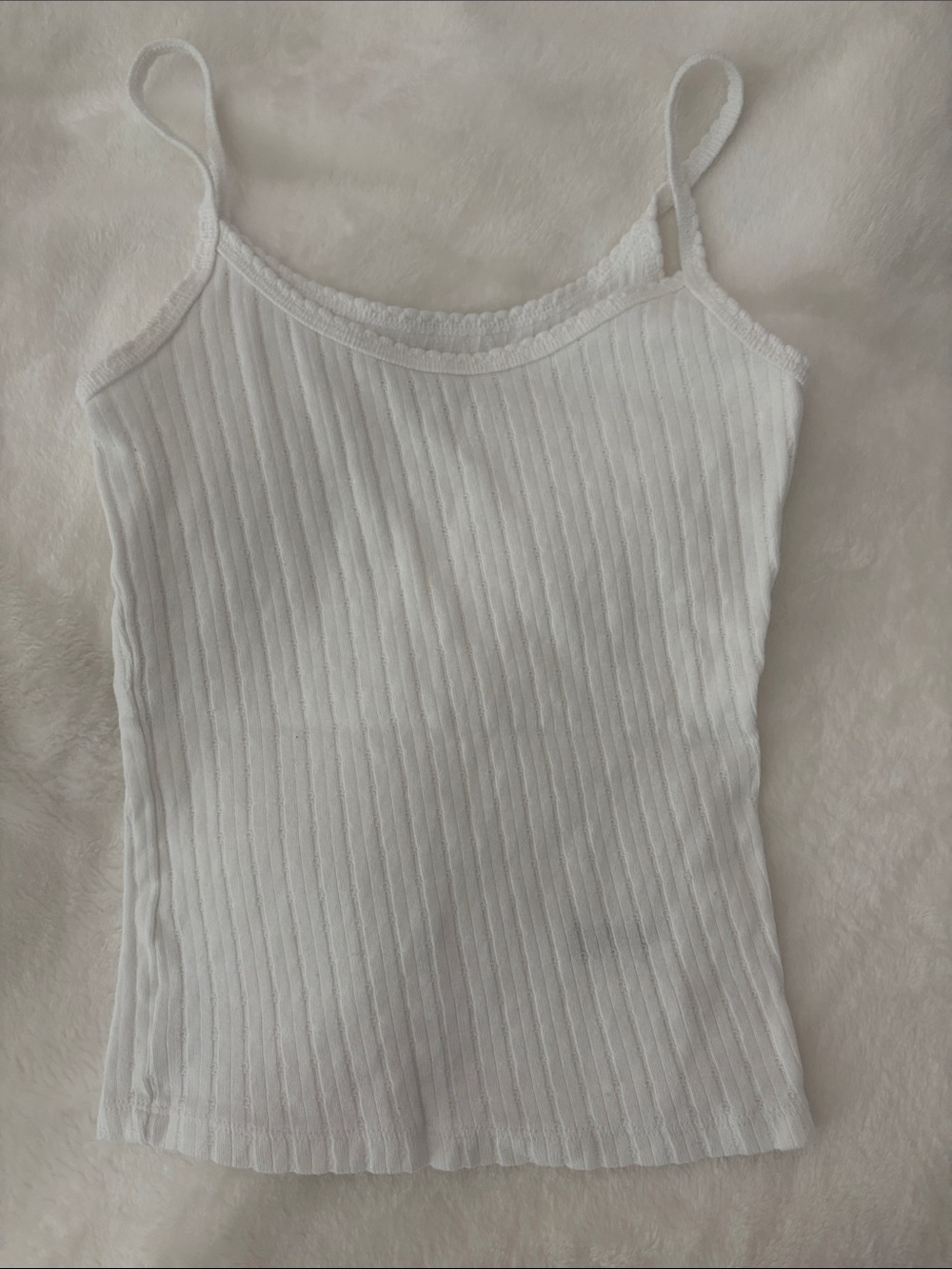 NWOT wild fable White Ribbed Spaghetti Strap Camisole
